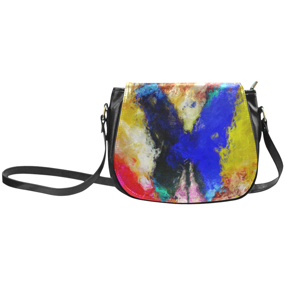 butterfly impressionism Classic Saddle Bag/Small (Model 1648)