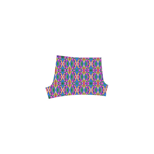 Groovy Psychedelic Pink/Blue Abstract Briseis Skinny Shorts (Model L04)