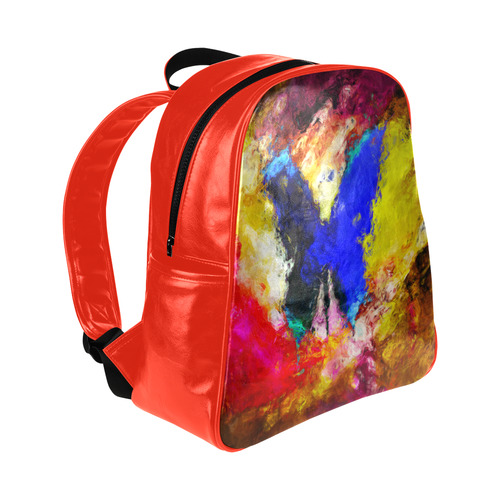 butterfly impressionism Multi-Pockets Backpack (Model 1636)