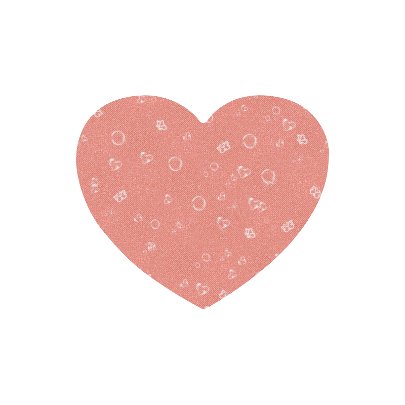 sweetie peach Heart-shaped Mousepad