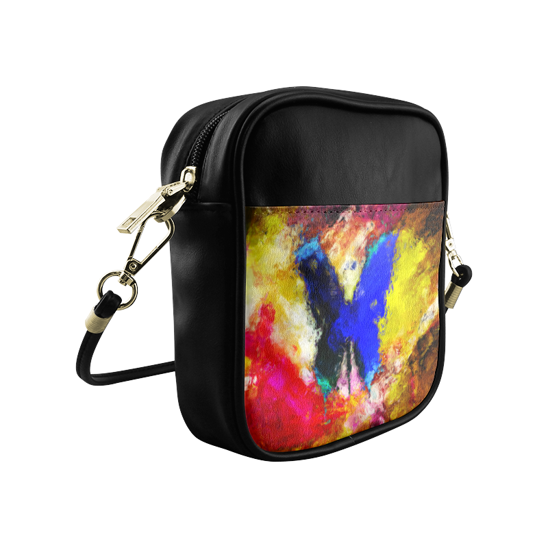 butterfly impressionism Sling Bag (Model 1627)