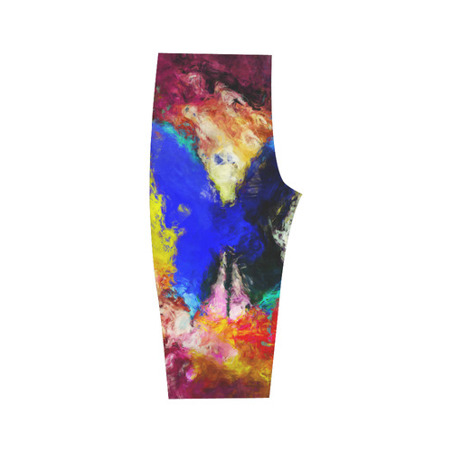 butterfly impressionism Hestia Cropped Leggings (Model L03)