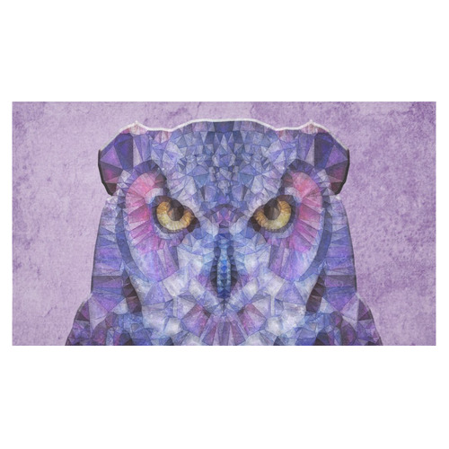 Polygon Owl Cotton Linen Tablecloth 60"x 104"