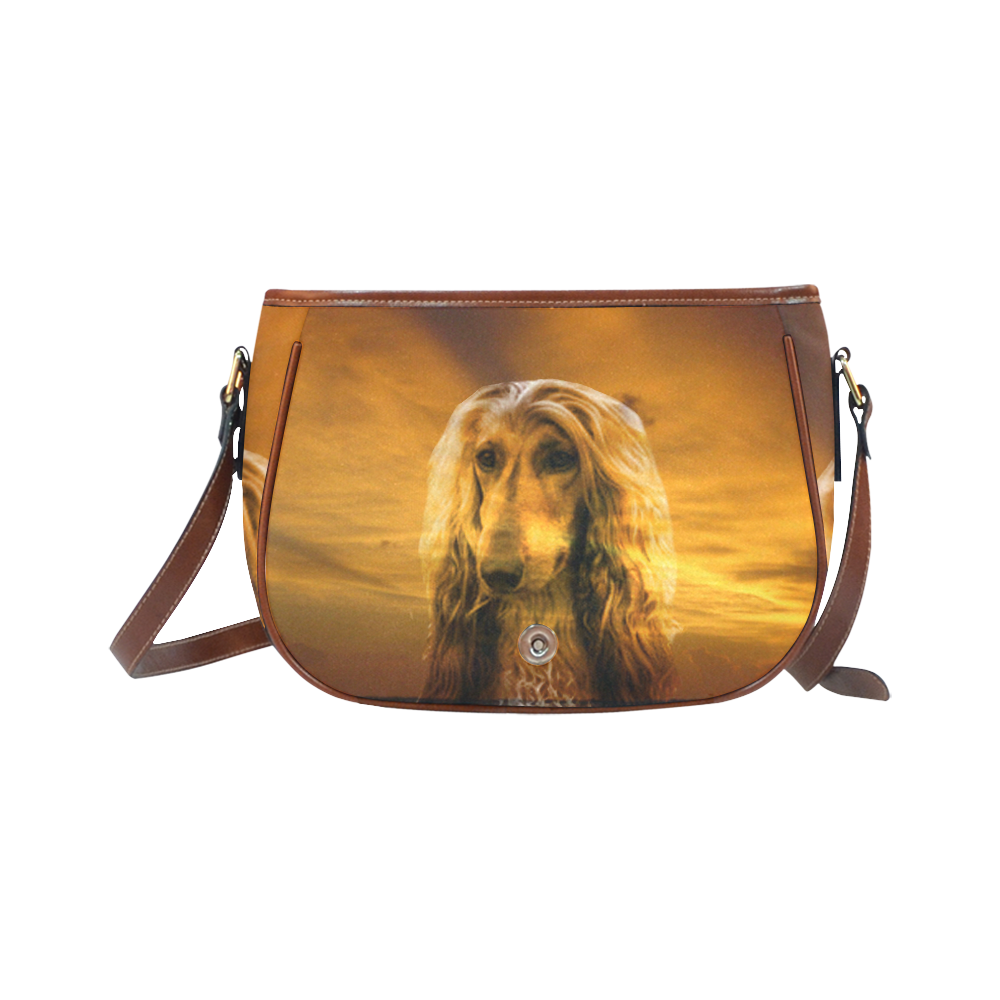Dog Afghan Hound Saddle Bag/Large (Model 1649)