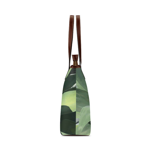 Green Succulent Desert Nature Art Shoulder Tote Bag (Model 1646)