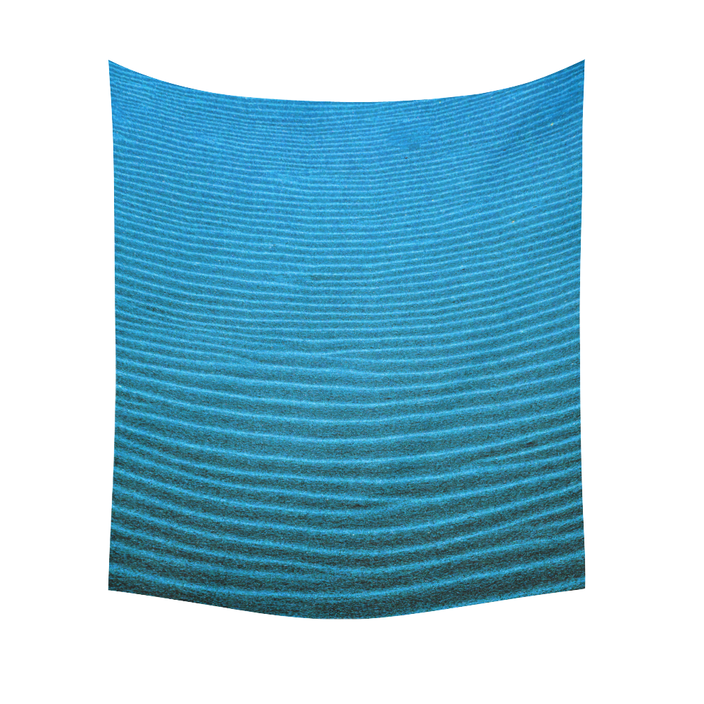 blue sand Cotton Linen Wall Tapestry 51"x 60"