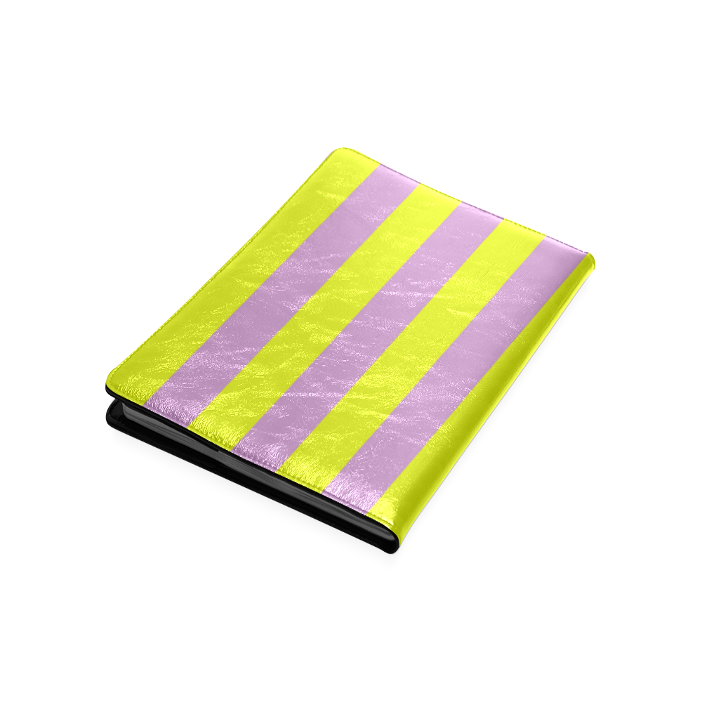 Lavender Stripes Custom NoteBook B5