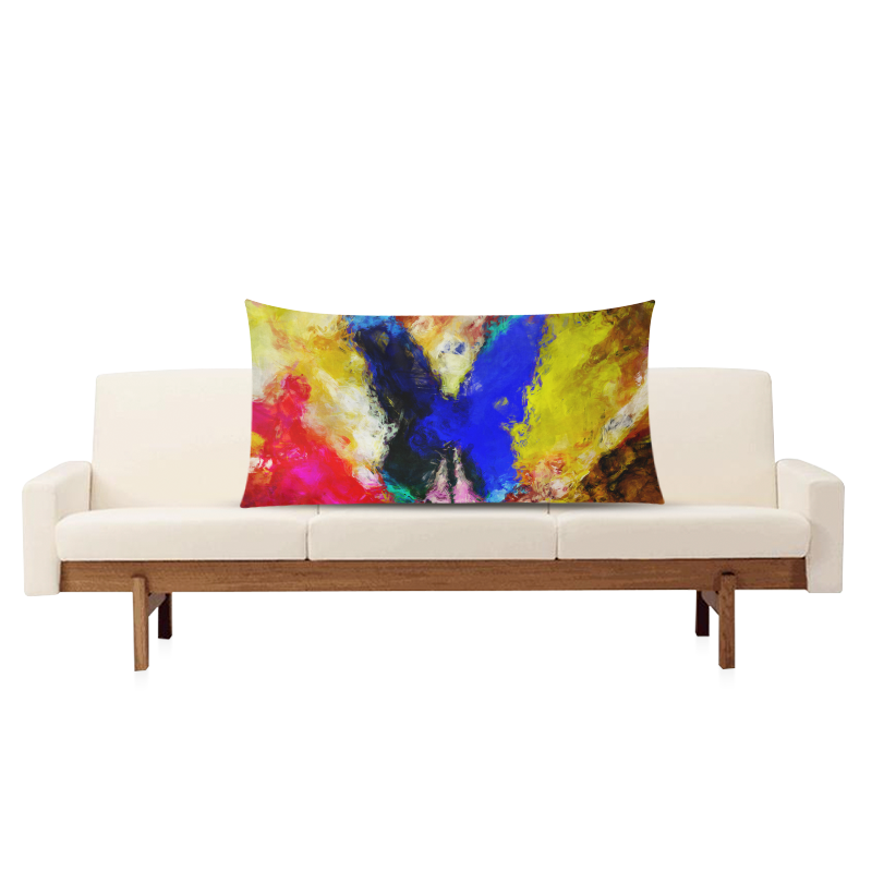 butterfly impressionism Rectangle Pillow Case 20"x36"(Twin Sides)