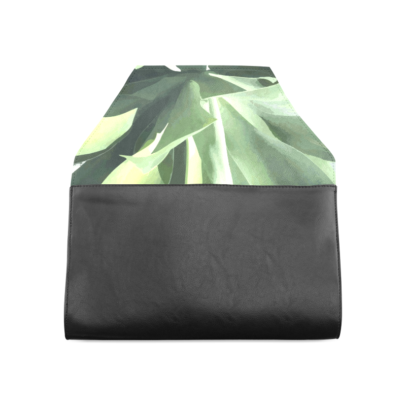Green Succulent Desert Nature Art Clutch Bag (Model 1630)