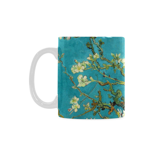 Vincent Van Gogh Blossoming Almond Tree Floral Art White Mug(11OZ)