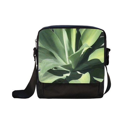 Green Succulent Desert Nature Art Crossbody Nylon Bags (Model 1633)