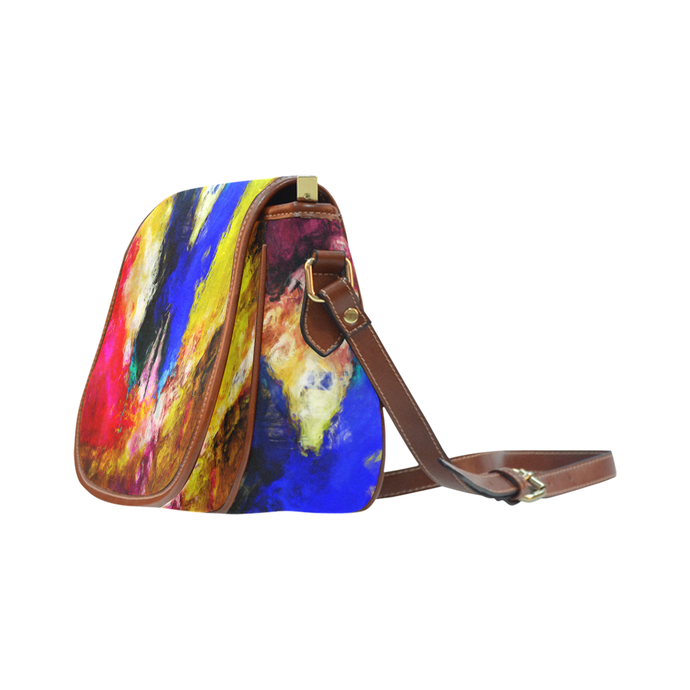 butterfly impressionism Saddle Bag/Small (Model 1649) Full Customization
