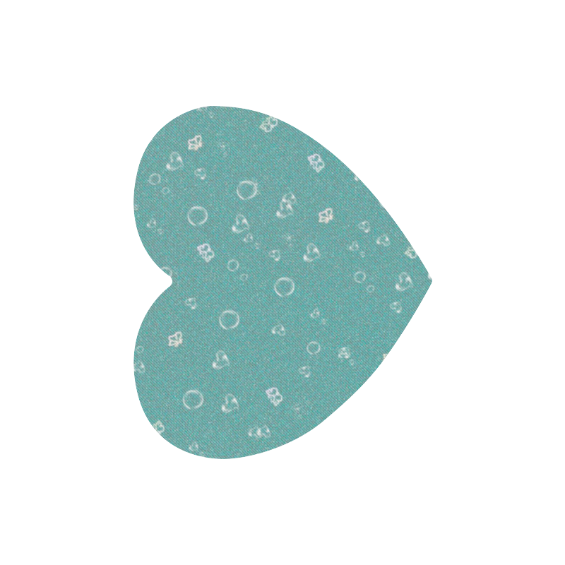sweetie soft aqua Heart-shaped Mousepad