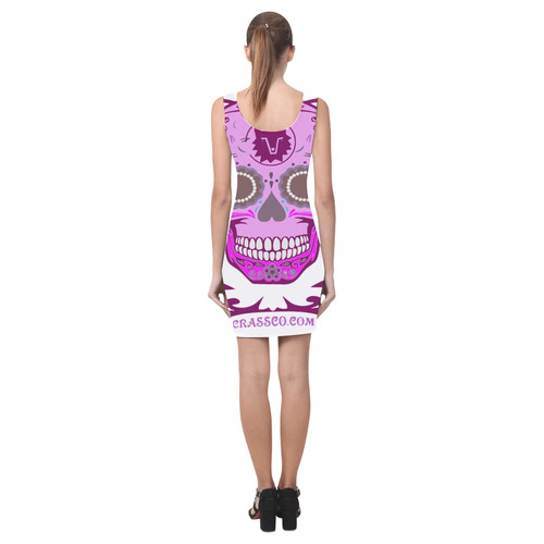 SKULL PINK I Medea Vest Dress (Model D06)