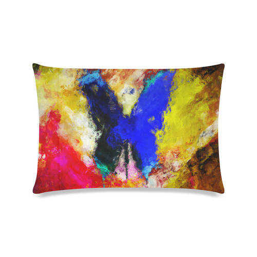 butterfly impressionism Custom Zippered Pillow Case 16"x24"(Twin Sides)