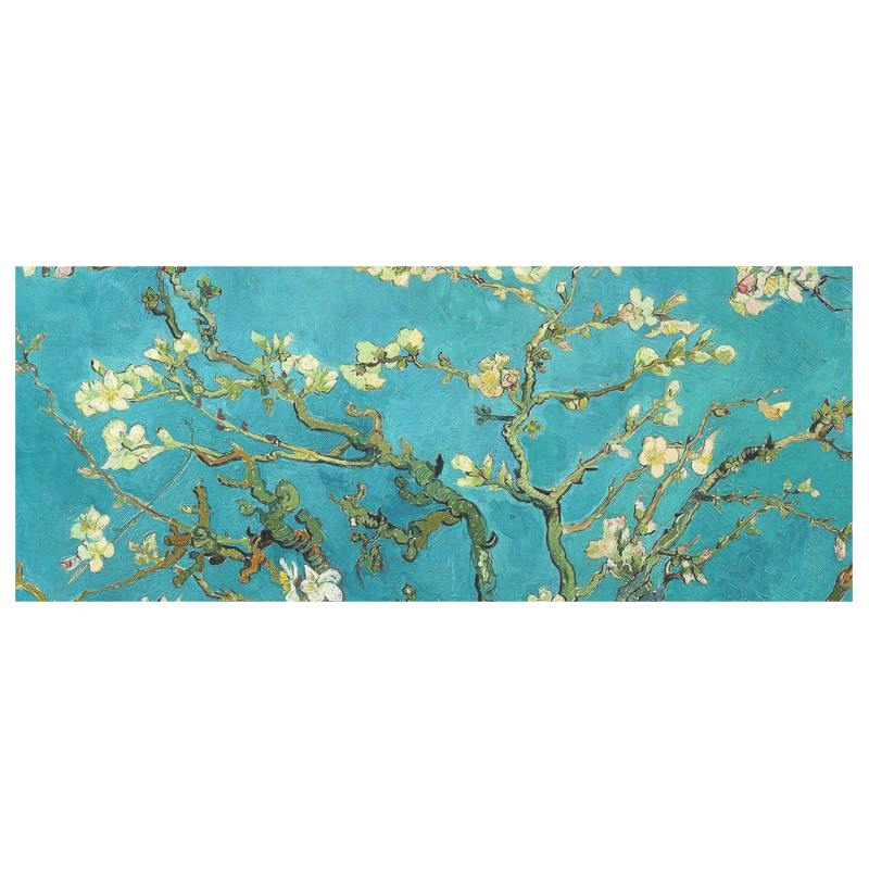 Vincent Van Gogh Blossoming Almond Tree Floral Art White Mug(11OZ)