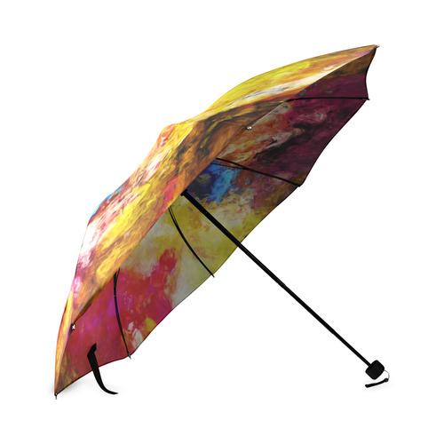butterfly impressionism Foldable Umbrella (Model U01)