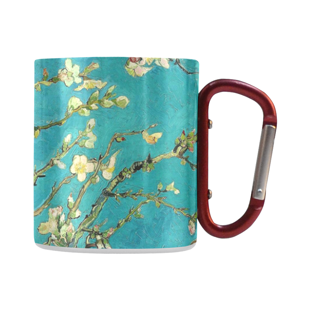 Vincent Van Gogh Blossoming Almond Tree Floral Art Classic Insulated Mug(10.3OZ)