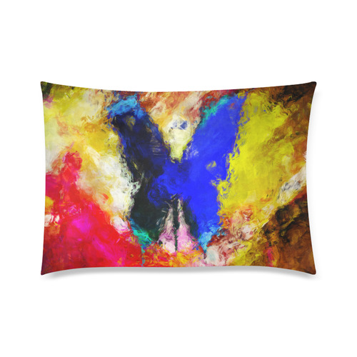 butterfly impressionism Custom Zippered Pillow Case 20"x30" (one side)