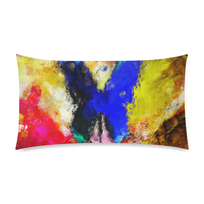 butterfly impressionism Rectangle Pillow Case 20"x36"(Twin Sides)