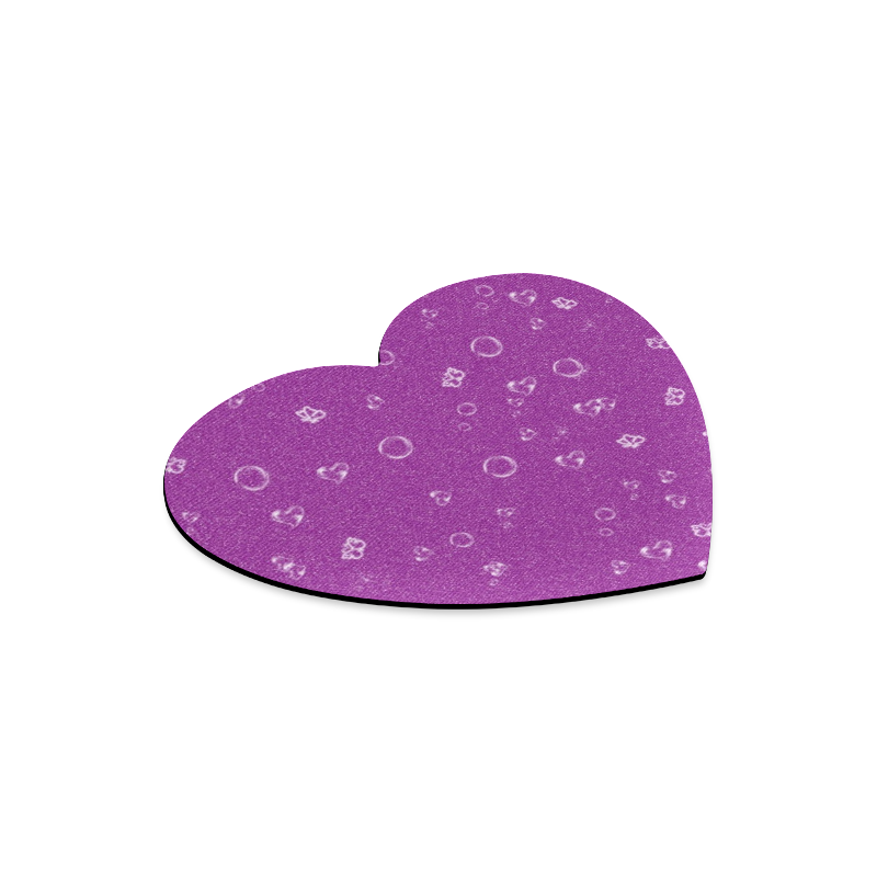 sweetie,hot purple Heart-shaped Mousepad