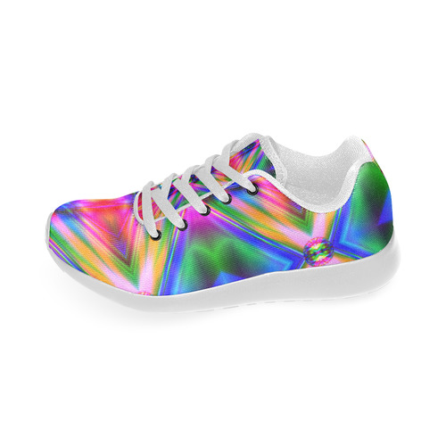 Groovy Psychedelic Diamonds (Pinks and Blues) Women’s Running Shoes (Model 020)