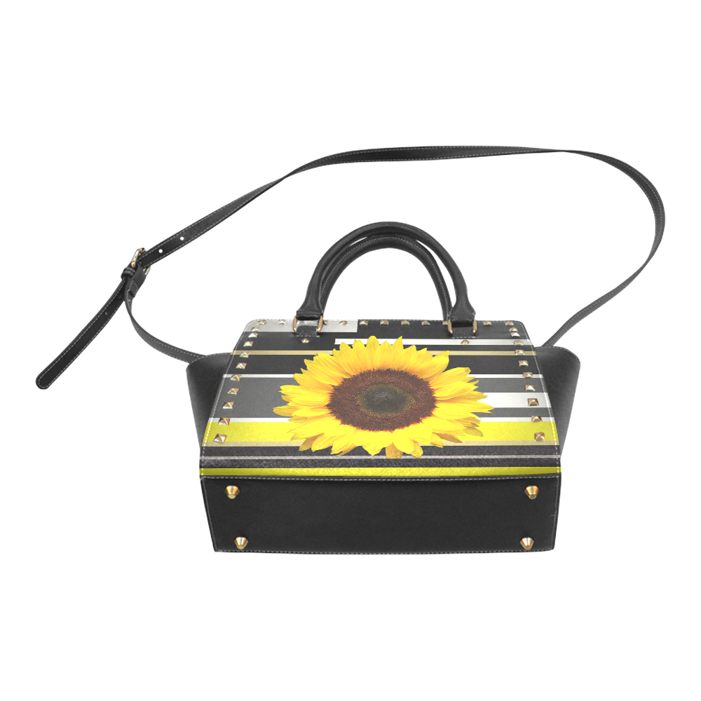 Sunflower Rivet Shoulder Handbag (Model 1645)