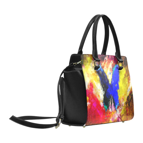 butterfly impressionism Classic Shoulder Handbag (Model 1653)