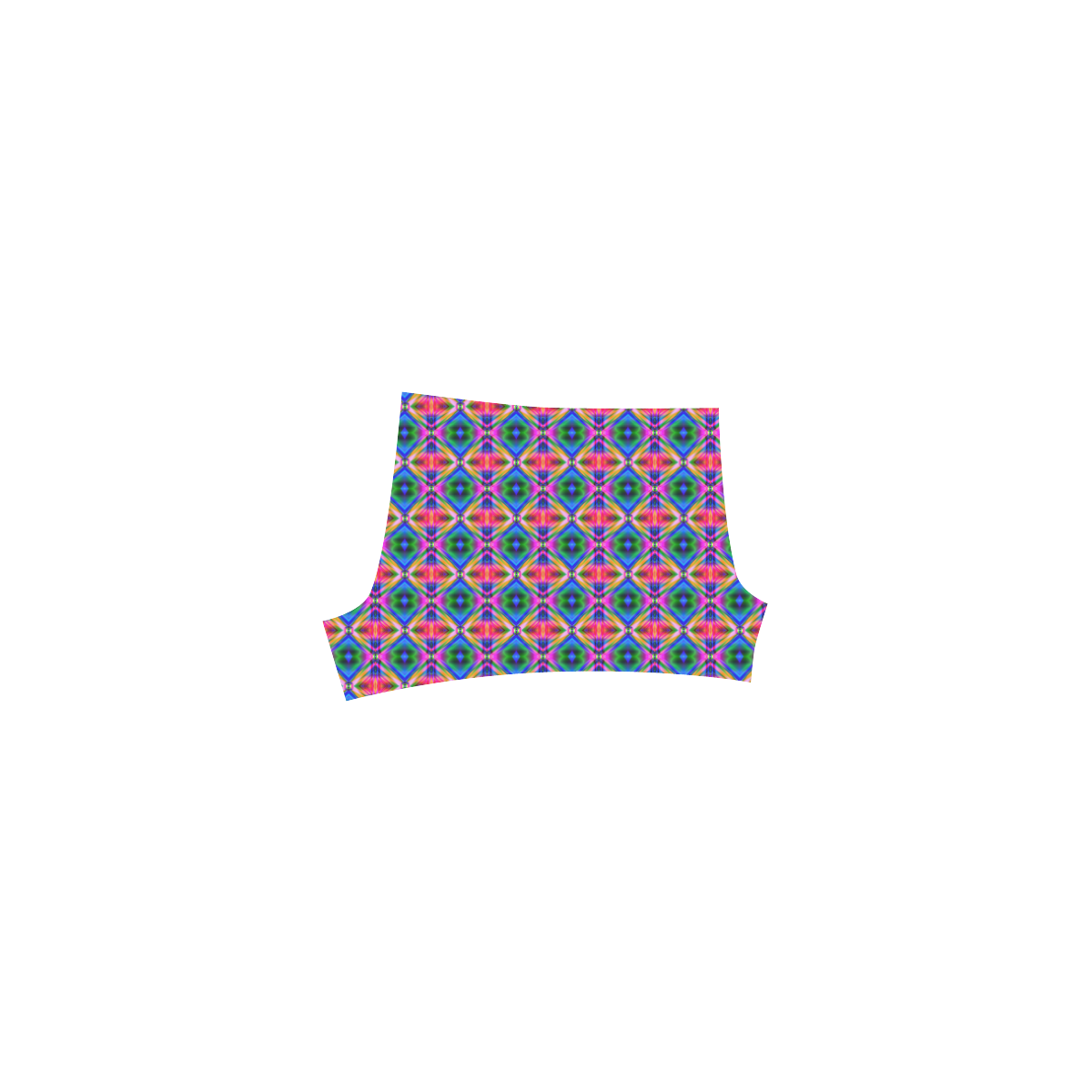 Groovy Psychedelic Diamonds (Pinks and Blues) Briseis Skinny Shorts (Model L04)