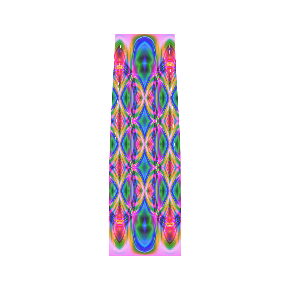 Groovy Psychedelic Pink/Blue Abstract Saddle Bag/Small (Model 1649) Full Customization