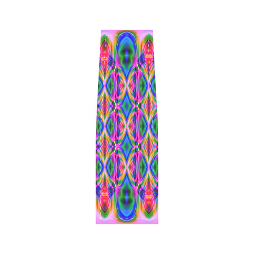 Groovy Psychedelic Pink/Blue Abstract Saddle Bag/Small (Model 1649) Full Customization