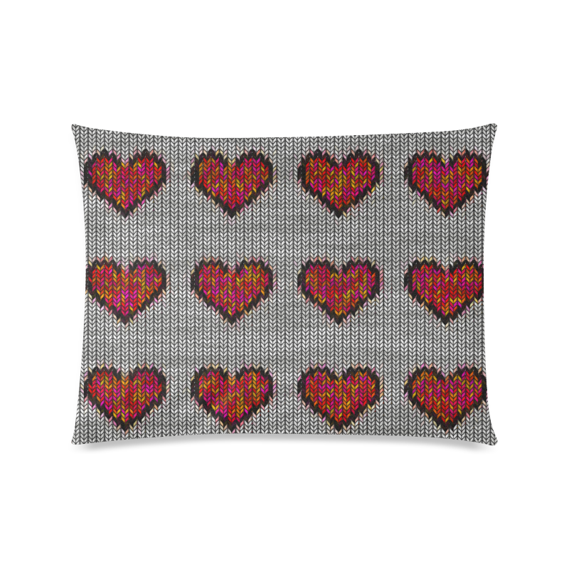 heart pattern Custom Picture Pillow Case 20"x26" (one side)