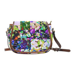 Foliage Patchwork #14 - Jera Nour Saddle Bag/Small (Model 1649) Full Customization
