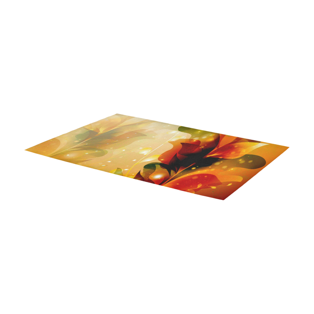 Awesome abstract flowers Area Rug 7'x3'3''