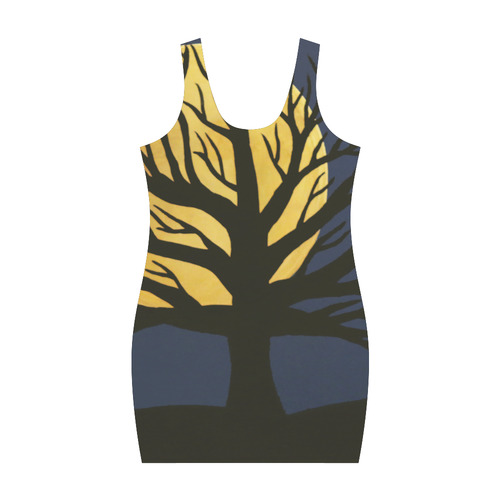 Spooky Tree (Yellow) Medea Vest Dress (Model D06)