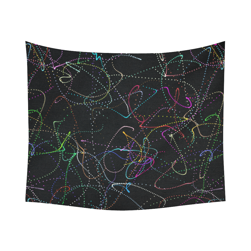 glowing in the dark Cotton Linen Wall Tapestry 60"x 51"