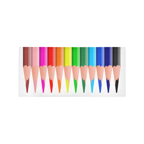 Colored Pencils Area Rug 7'x3'3''
