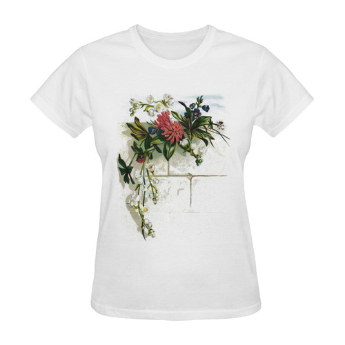 Vintage Floral Sunny Women's T-shirt (Model T05)