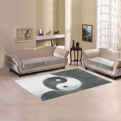 Yin Yang Area Rug 5'x3'3''