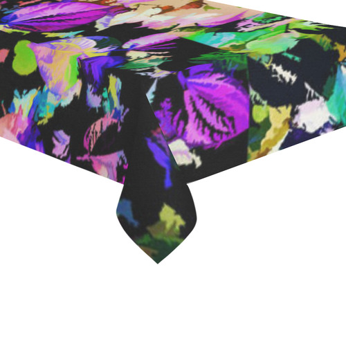 Foliage Patchwork #14 - Jera Nour Cotton Linen Tablecloth 60"x120"