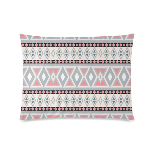 fancy tribal pattern LEO,soft Custom Zippered Pillow Case 20"x26"(Twin Sides)
