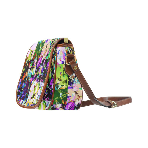 Foliage Patchwork #14 - Jera Nour Saddle Bag/Small (Model 1649) Full Customization
