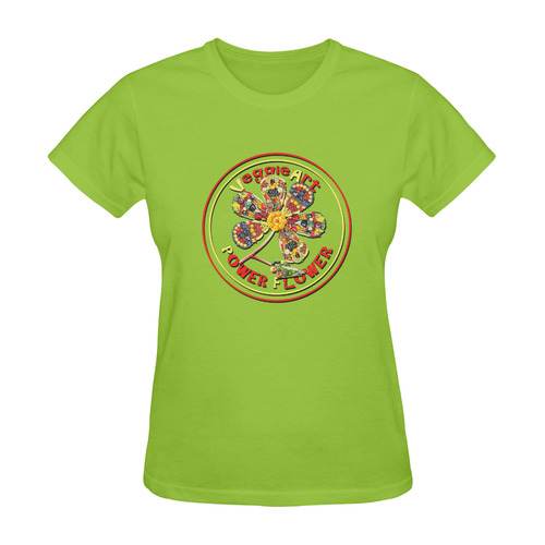 VeggieArt Power Flower Sunny Women's T-shirt (Model T05)