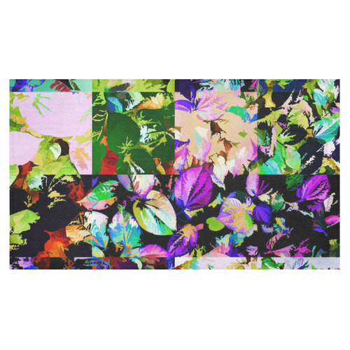 Foliage Patchwork #14 - Jera Nour Cotton Linen Tablecloth 60"x 104"