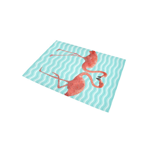 flamingo love Area Rug 5'x3'3''