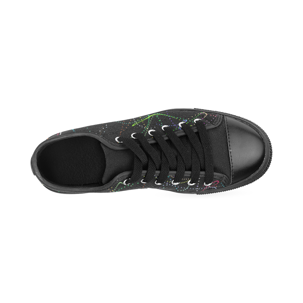 glowing in the dark Men's Classic Canvas Shoes (Model 018)