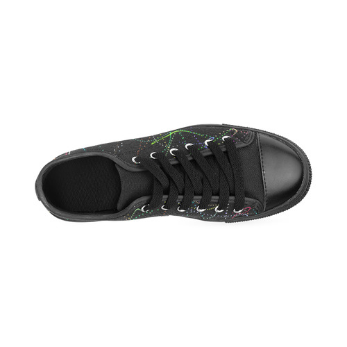 glowing in the dark Men's Classic Canvas Shoes (Model 018)