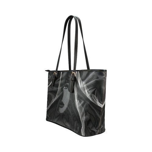 Gothic Leather Tote Bag/Small (Model 1651)