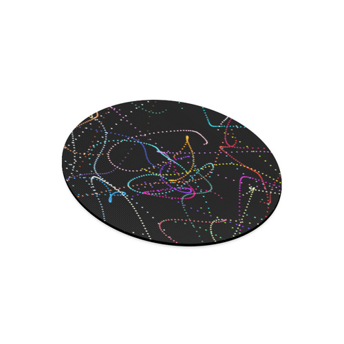 glowing in the dark Round Mousepad
