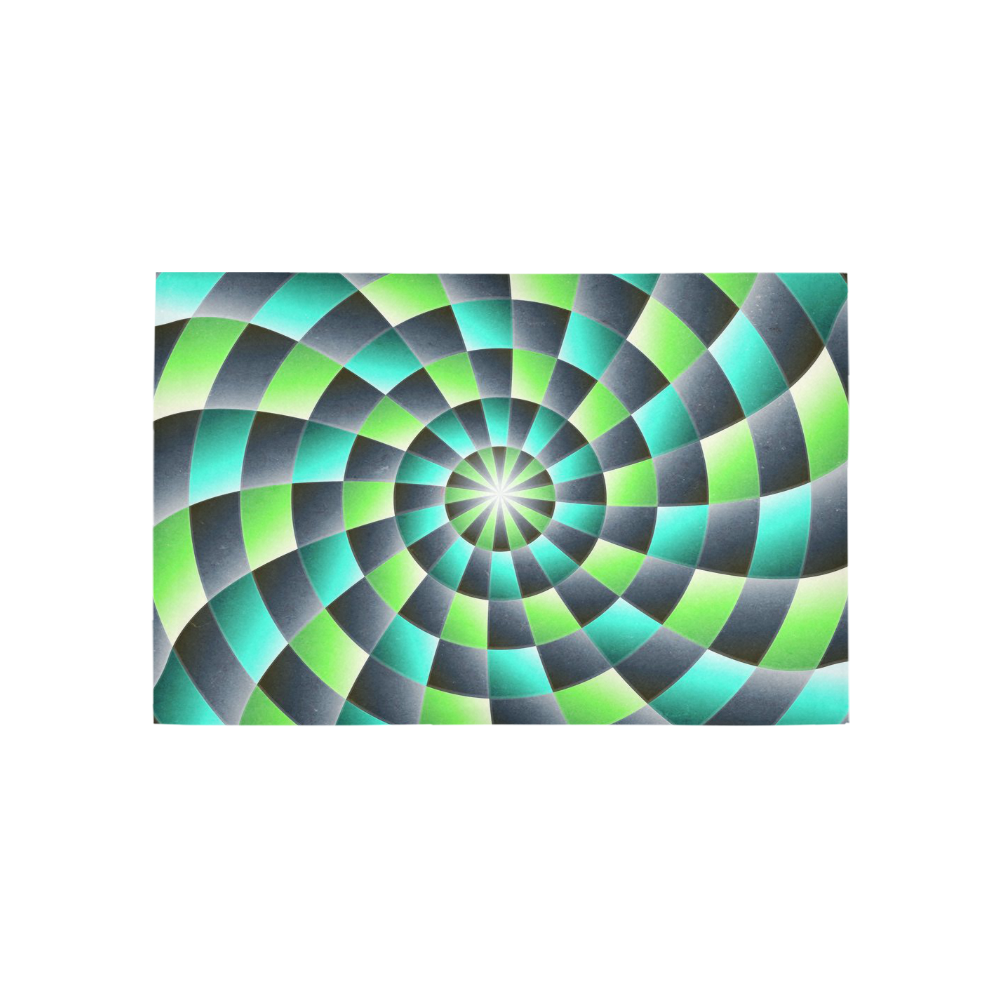 glossy spirals Area Rug 5'x3'3''